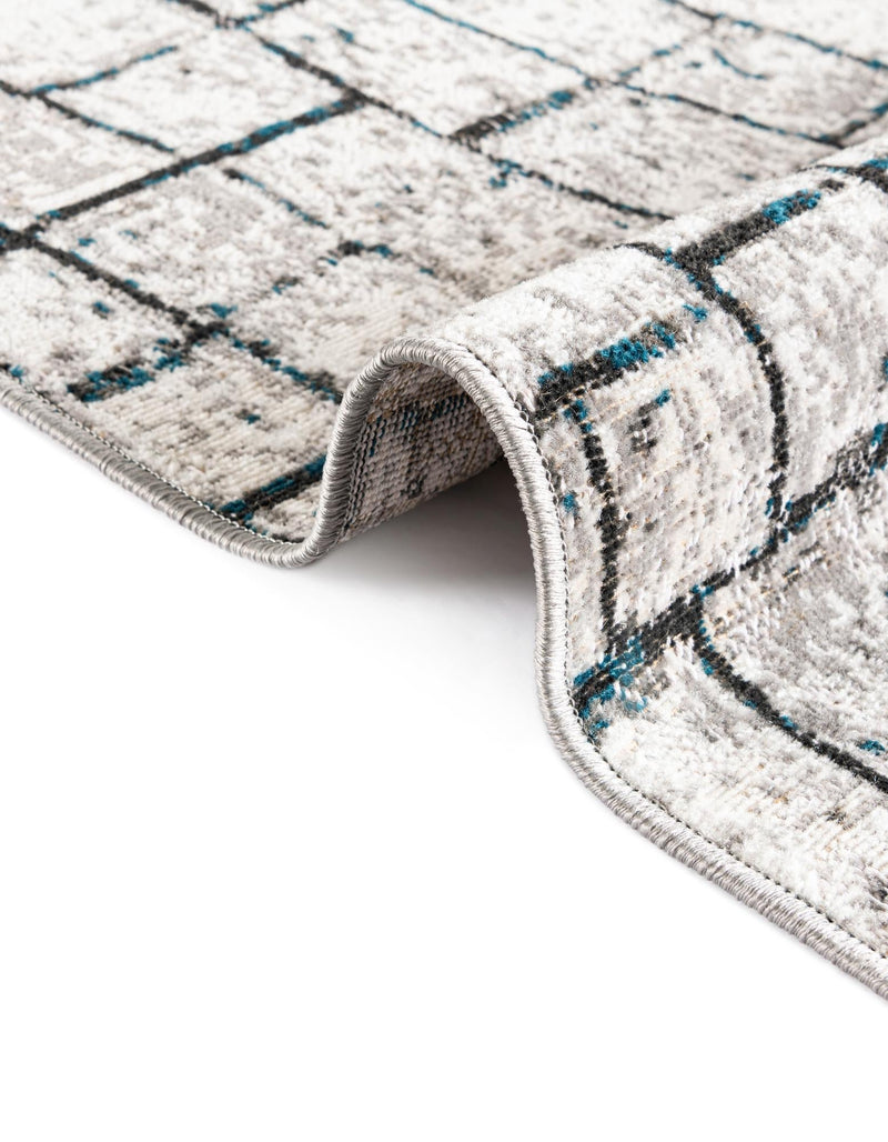 Seville Elegance Collection Area Rug - Cordoba Rectangle Gray Blue  lifestyle 16