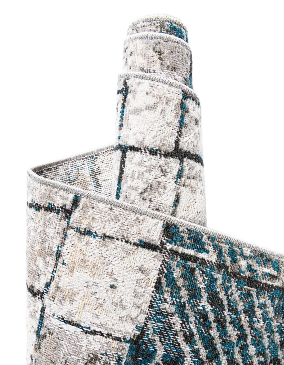Seville Elegance Collection Area Rug - Cordoba Rectangle Gray Blue  lifestyle 17