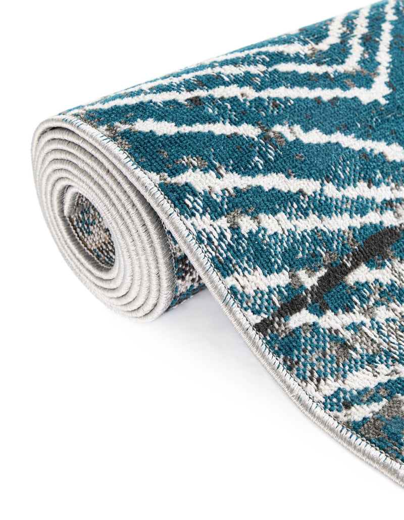 Seville Elegance Collection Area Rug - Cordoba Rectangle Gray Blue  lifestyle 18