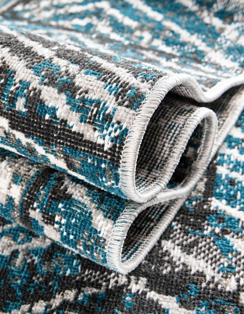 Seville Elegance Collection Area Rug - Cordoba Rectangle Gray Blue  lifestyle 19