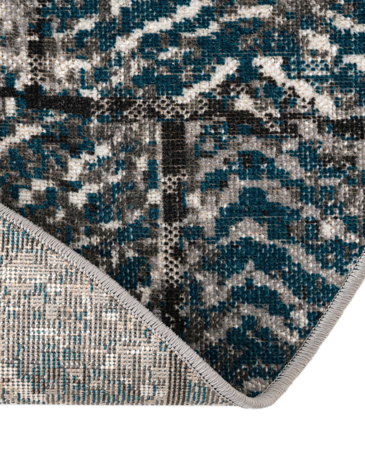Seville Elegance Collection Area Rug - Cordoba Round Gray Blue  lifestyle 25