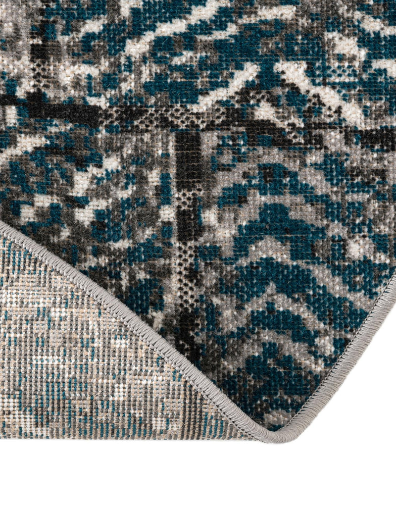 Seville Elegance Collection Area Rug - Cordoba Round Gray Blue  lifestyle 25