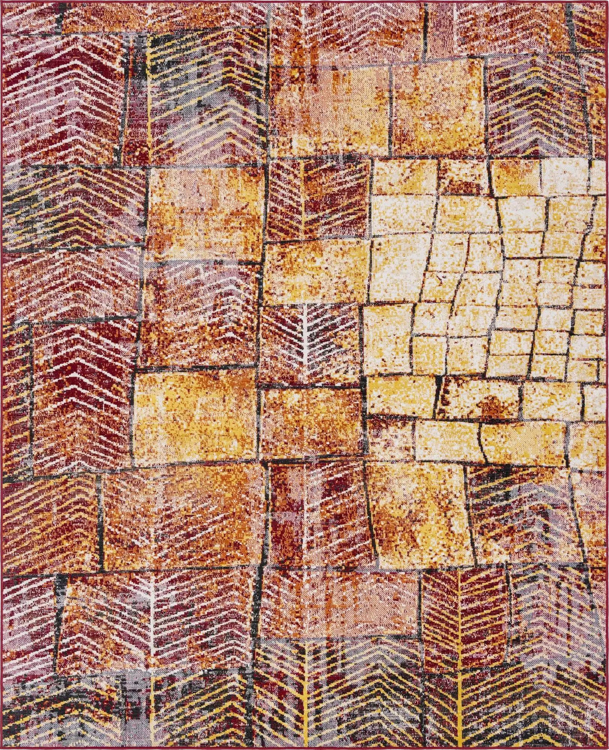 Seville Elegance Collection Area Rug - Cordoba Rectangle Rust Red  lifestyle 2