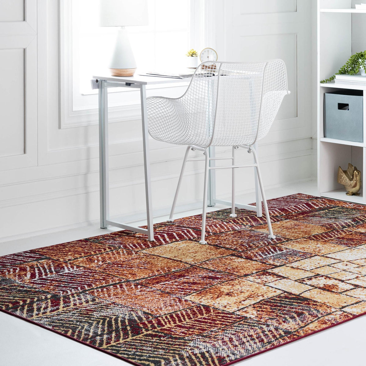Seville Elegance Collection Area Rug - Cordoba Rectangle Rust Red  lifestyle 4