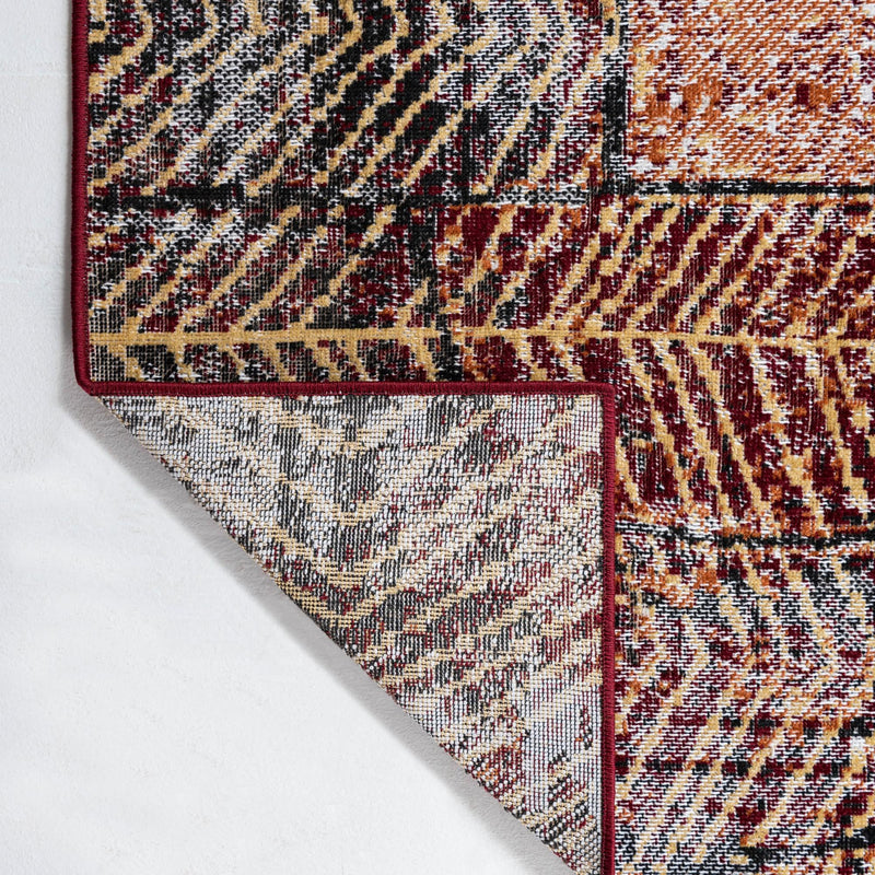 Seville Elegance Collection Area Rug - Cordoba Rectangle Rust Red  lifestyle 12