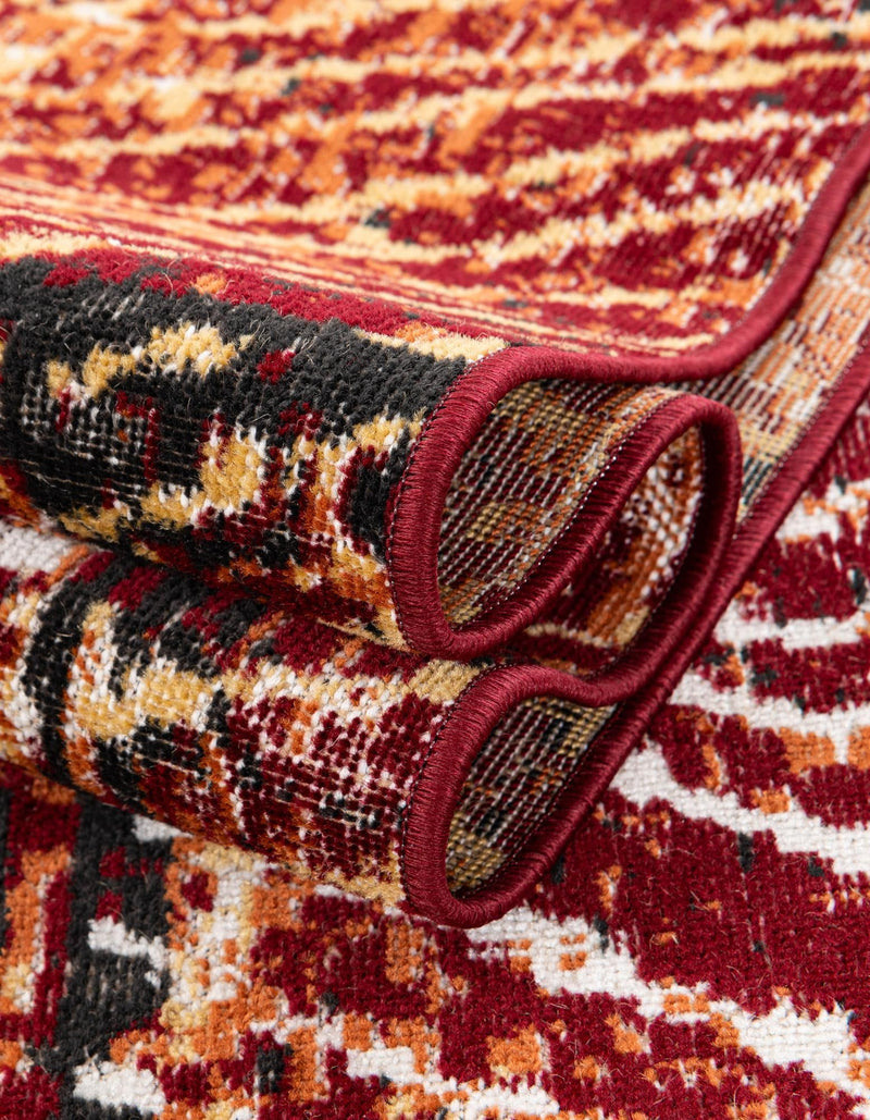 Seville Elegance Collection Area Rug - Cordoba Rectangle Rust Red  lifestyle 19