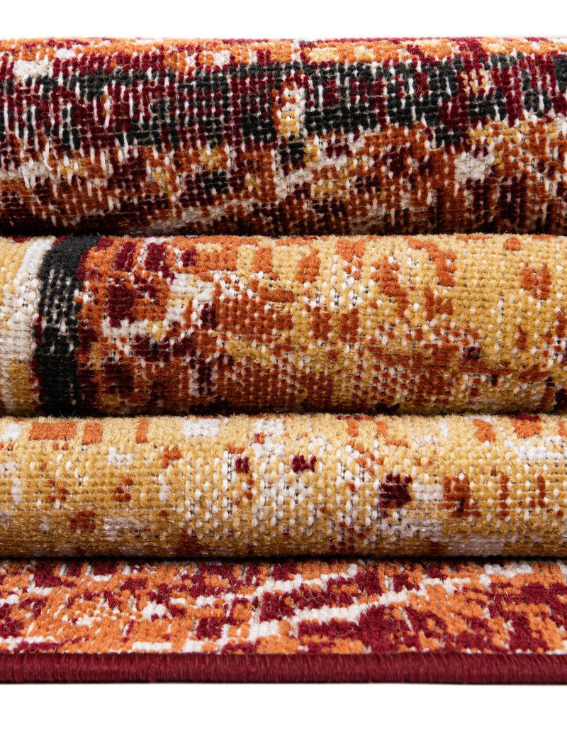 Seville Elegance Collection Area Rug - Cordoba Rectangle Rust Red  lifestyle 20