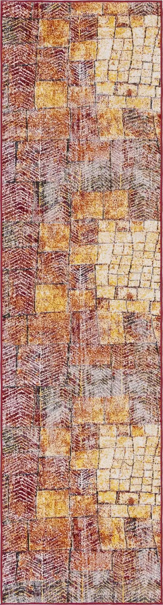 Seville Elegance Collection Area Rug - Cordoba Runner Rust Red  lifestyle 59