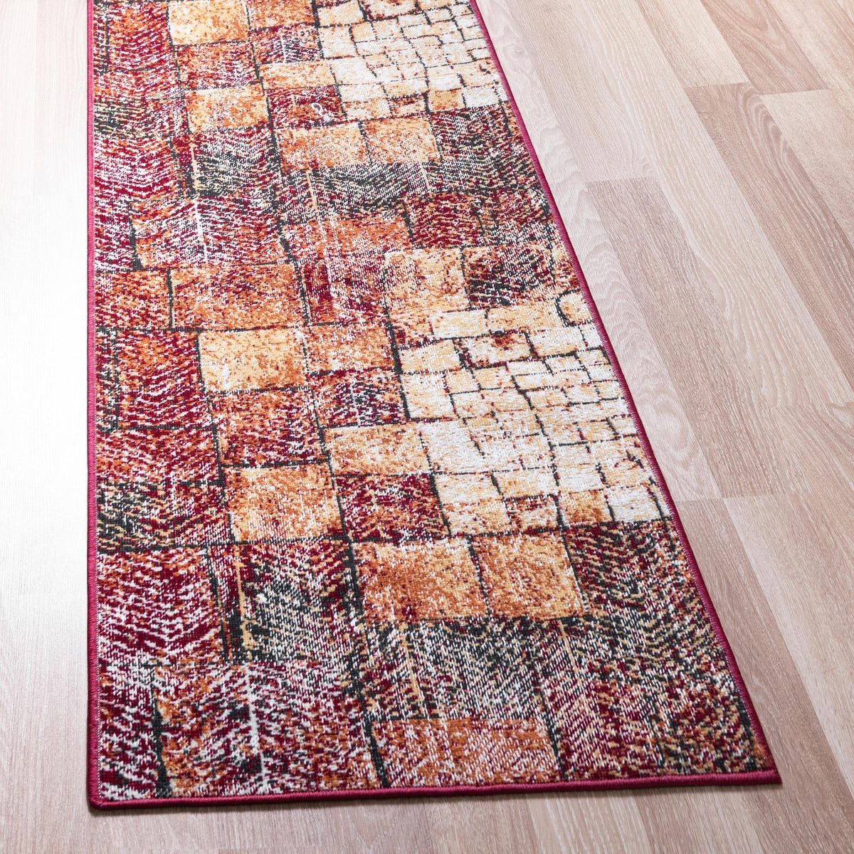Seville Elegance Collection Area Rug - Cordoba Runner Rust Red  lifestyle 45
