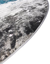 Seville Elegance Collection Area Rug -  Granada Round Gray  lifestyle 30