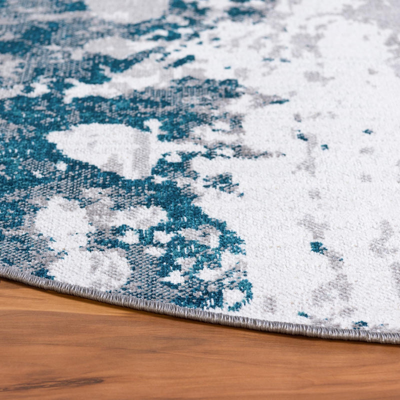 Seville Elegance Collection Area Rug -  Granada Round Gray  lifestyle 38