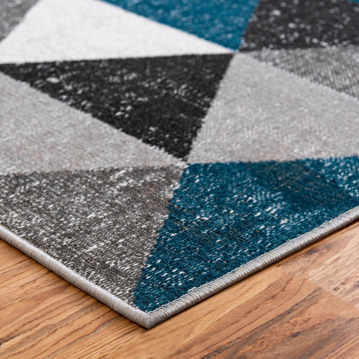 Seville Elegance Collection Area Rug -  Malaga Rectangle Gray  lifestyle 10