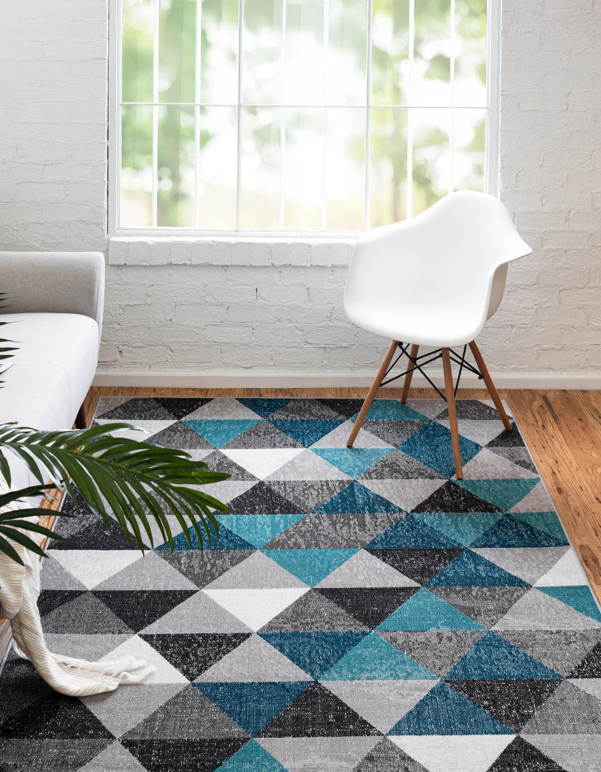 Seville Elegance Collection Area Rug -  Malaga Rectangle Gray  lifestyle 12