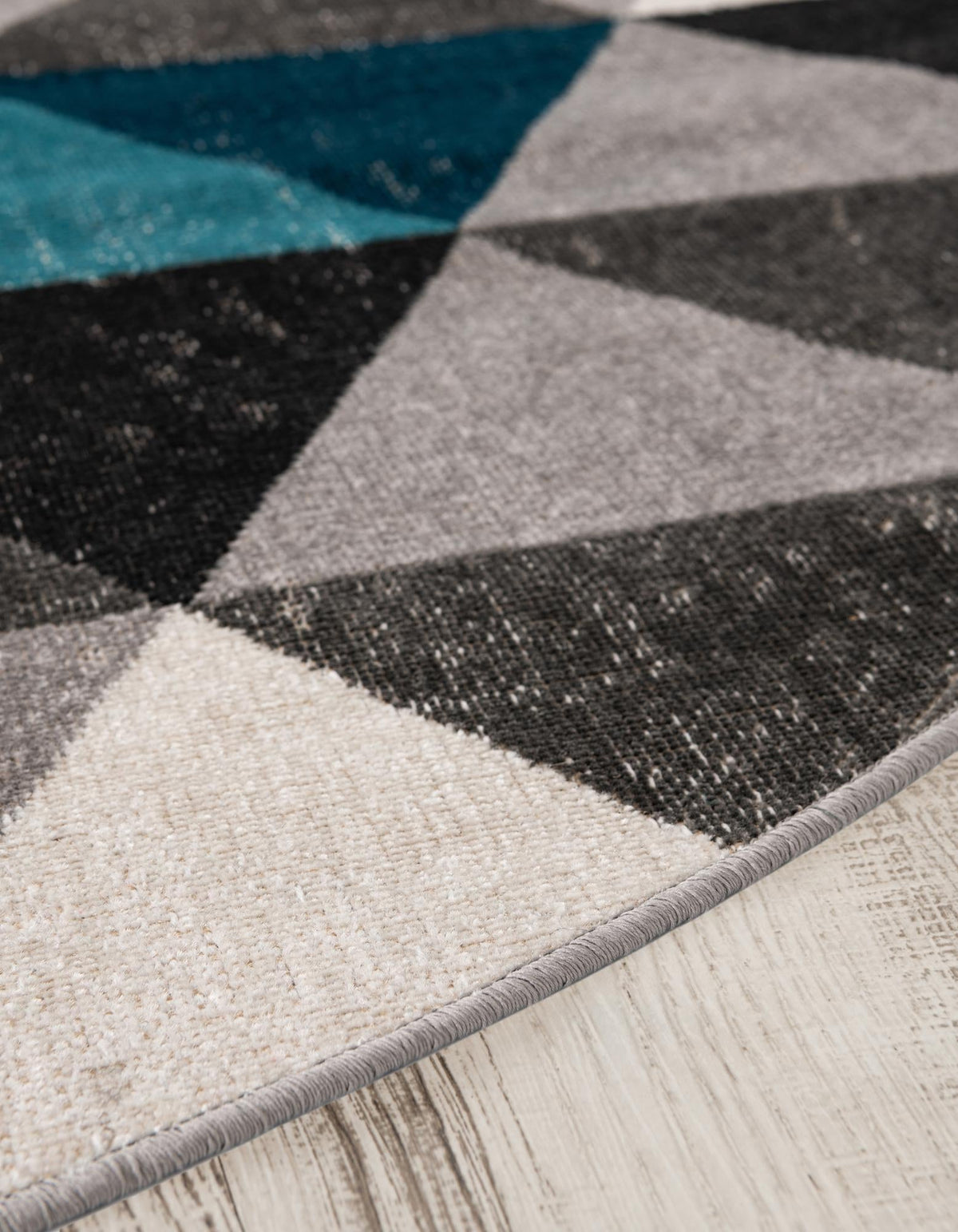 Seville Elegance Collection Area Rug -  Malaga Round Gray  lifestyle 47