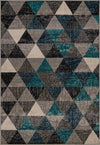 Seville Elegance Collection Area Rug -  Malaga Rectangle Gray  lifestyle 4