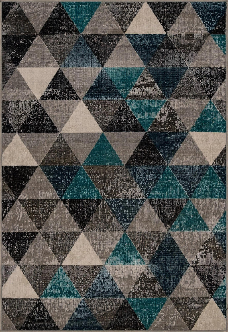 Seville Elegance Collection Area Rug -  Malaga Rectangle Gray  lifestyle 4