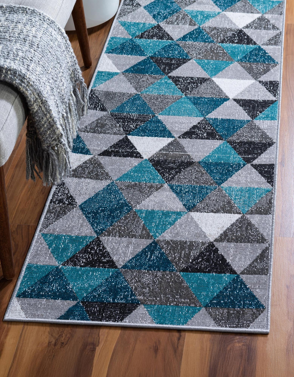 Seville Elegance Collection Area Rug -  Malaga Runner Gray  lifestyle 51