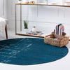 Seville Elegance Collection Area Rug -  Cadiz Round Blue  lifestyle 103