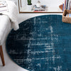 Seville Elegance Collection Area Rug -  Cadiz Round Blue  lifestyle 119