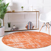 Seville Elegance Collection Area Rug -  Cadiz Round Orange  lifestyle 105
