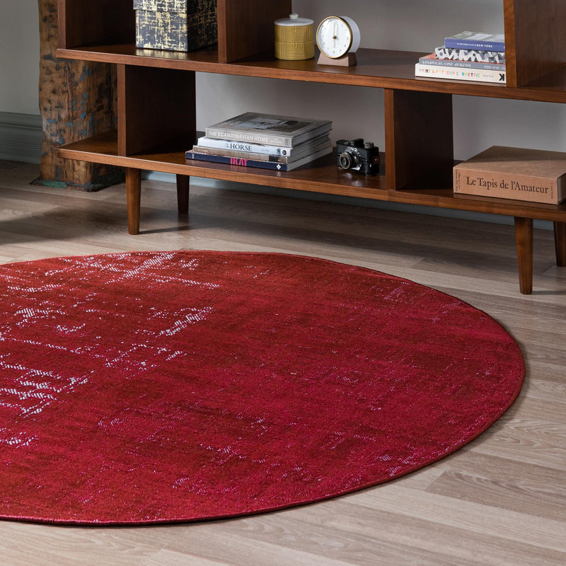 Seville Elegance Collection Area Rug -  Cadiz Round Red  lifestyle 43