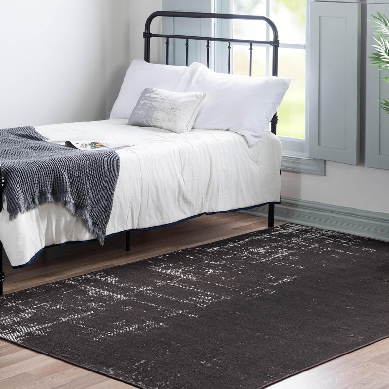 Seville Elegance Collection Area Rug -  Cadiz Rectangle Charcoal  lifestyle 5