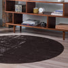 Seville Elegance Collection Area Rug -  Cadiz Round Charcoal  lifestyle 106