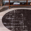 Seville Elegance Collection Area Rug -  Cadiz Round Charcoal  lifestyle 122
