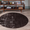 Seville Elegance Collection Area Rug -  Cadiz Round Charcoal  lifestyle 138