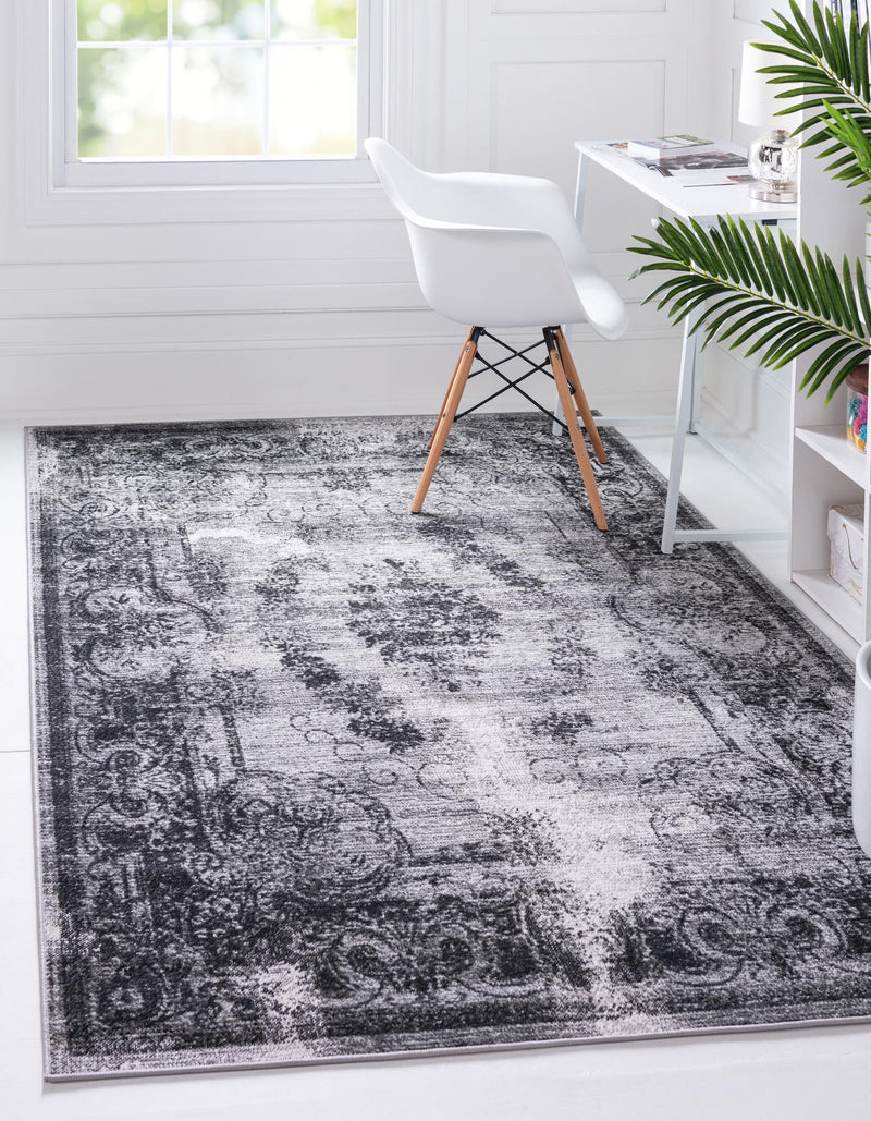 Copenhagen Comfort Collection Area Rug -  Roskilde Rectangle Gray  lifestyle 4
