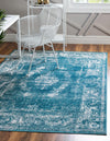 Copenhagen Comfort Collection Area Rug -  Roskilde Rectangle Blue  lifestyle 5