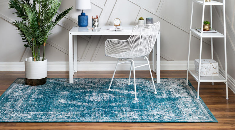 Copenhagen Comfort Collection Area Rug -  Roskilde Rectangle Blue  lifestyle 11