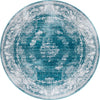Copenhagen Comfort Collection Area Rug -  Roskilde Round Blue  lifestyle 68