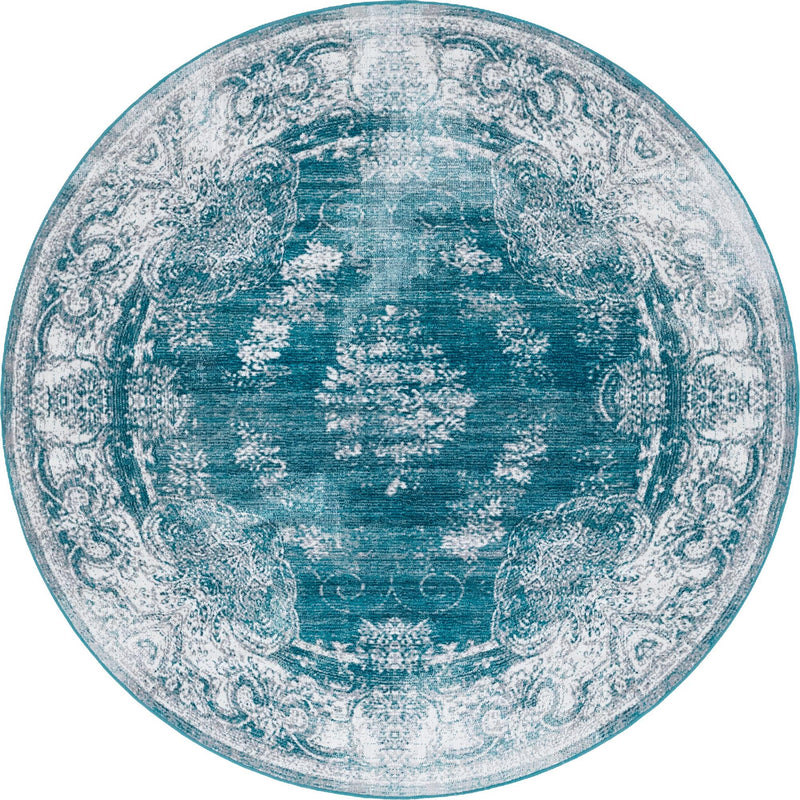 Copenhagen Comfort Collection Area Rug -  Roskilde Round Blue  lifestyle 68