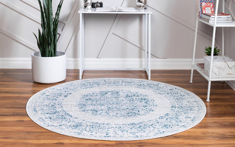 Copenhagen Comfort Collection Area Rug -  Helsingør Round Cream  lifestyle 48