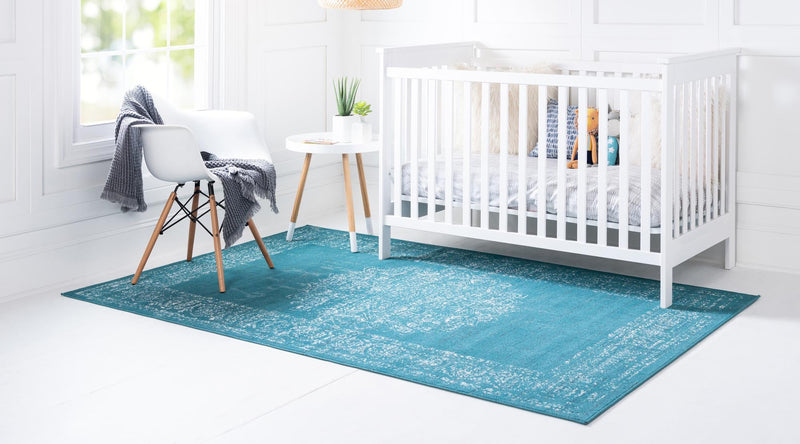 Copenhagen Comfort Collection Area Rug -  Helsingør Rectangle Blue  lifestyle 7