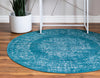 Copenhagen Comfort Collection Area Rug -  Helsingør Round Blue  lifestyle 56
