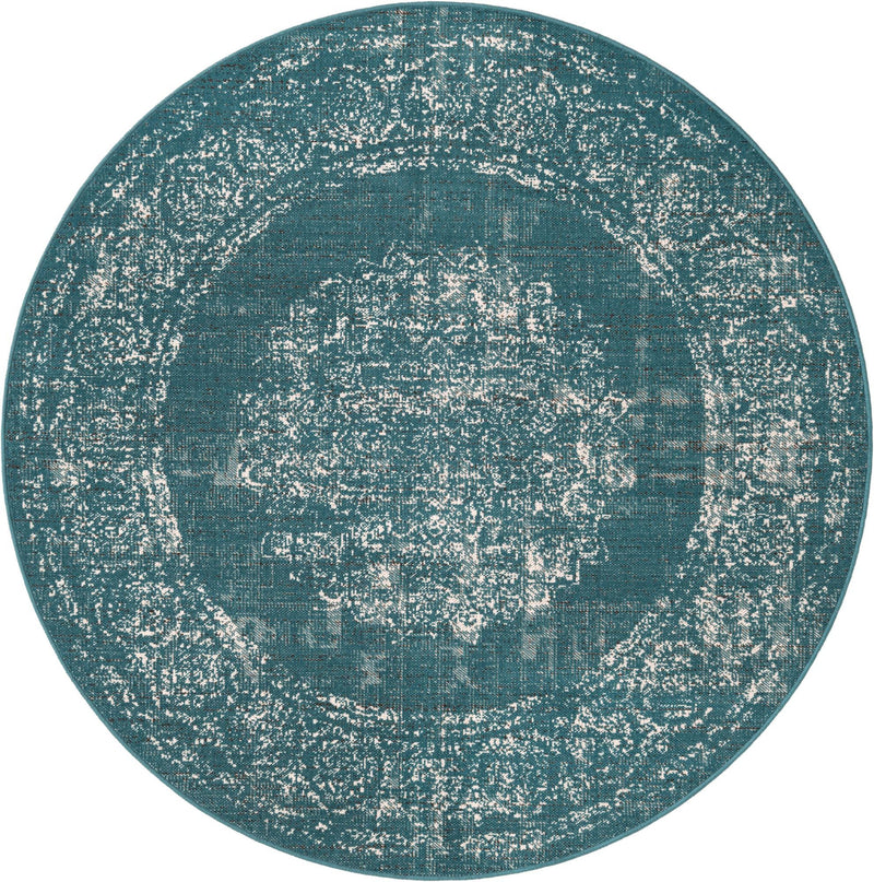 Copenhagen Comfort Collection Area Rug -  Helsingør Round Blue  lifestyle 77
