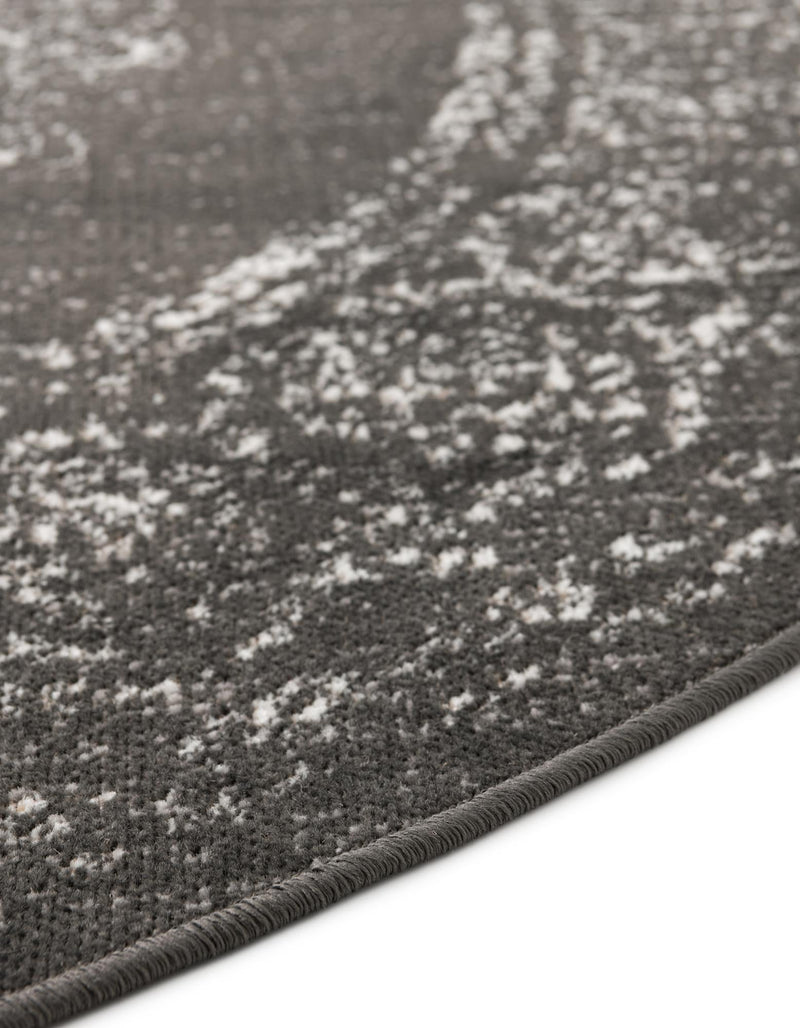 Copenhagen Comfort Collection Area Rug -  Helsingør Round Dark Gray  lifestyle 64