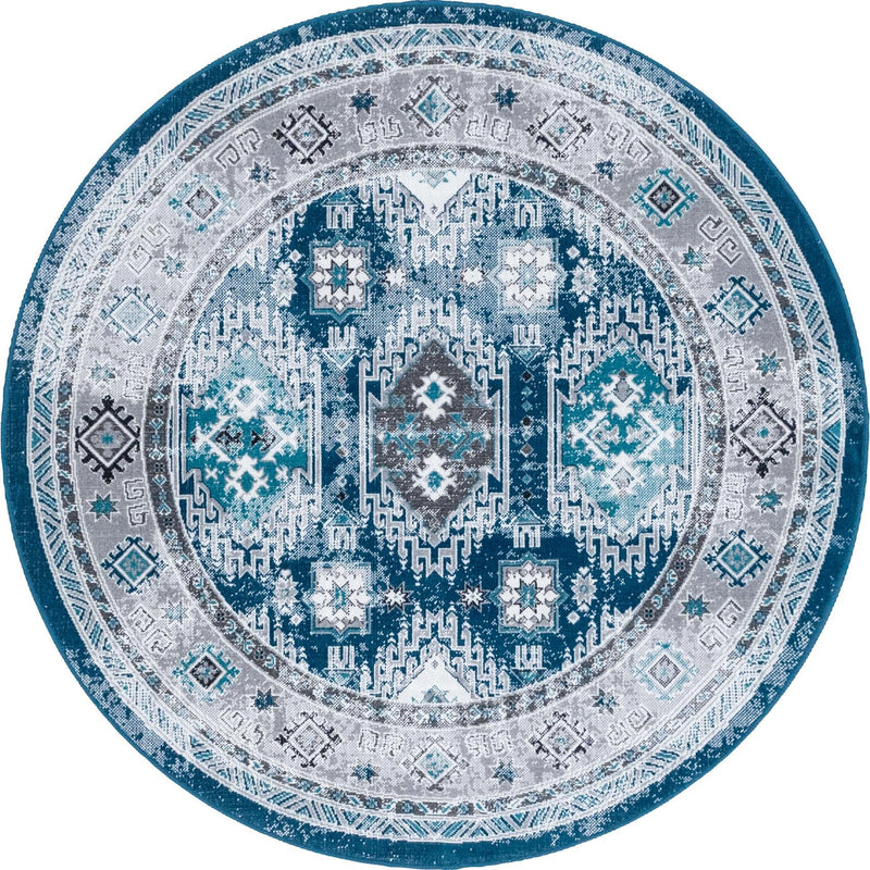 Copenhagen Comfort Collection Area Rug -  Sønderborg Round Blue  lifestyle 38