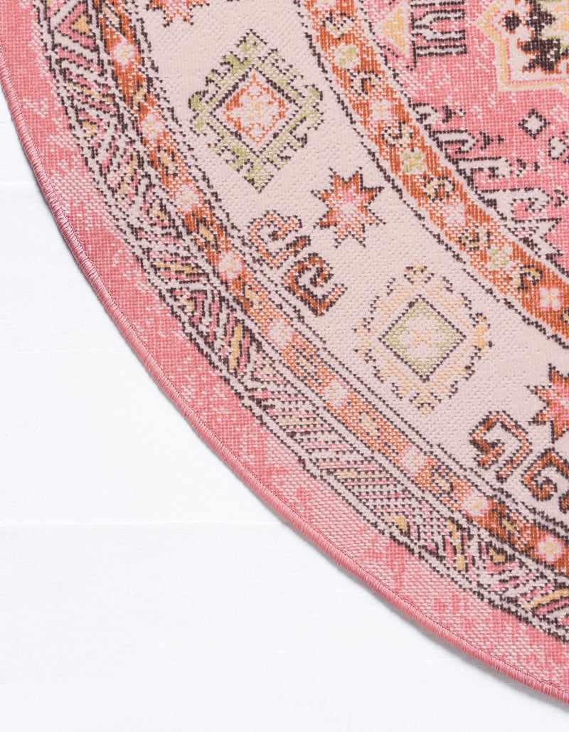 Copenhagen Comfort Collection Area Rug -  Sønderborg Round Rose  lifestyle 56