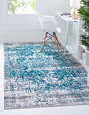 Copenhagen Comfort Collection Area Rug -  Odense Rectangle Blue  lifestyle 2