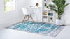 Copenhagen Comfort Collection Area Rug -  Odense Rectangle Blue  lifestyle 3
