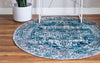 Copenhagen Comfort Collection Area Rug -  Odense Round Blue  lifestyle 19