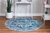 Copenhagen Comfort Collection Area Rug -  Odense Round Blue  lifestyle 21