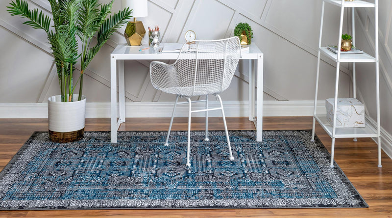 Copenhagen Comfort Collection Area Rug -  Aalborg Rectangle Gray  lifestyle 4