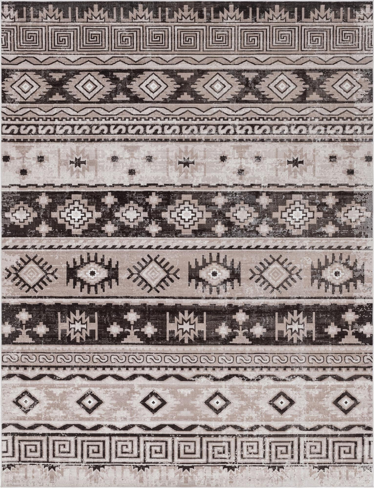 Geneva Terrace Collection Area Rug - Montreux Rectangle Beige  lifestyle 4