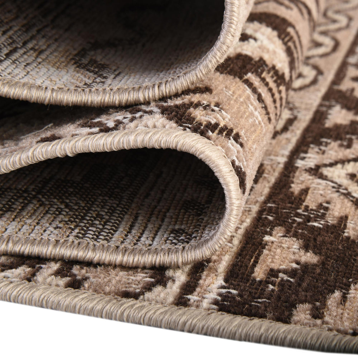 Geneva Terrace Collection Area Rug - Montreux Rectangle Beige  lifestyle 34