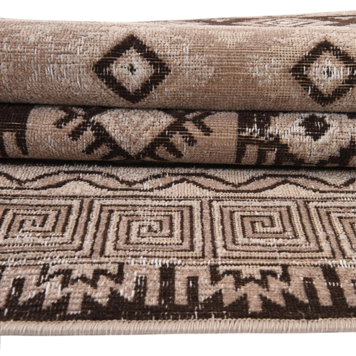 Geneva Terrace Collection Area Rug - Montreux Rectangle Beige  lifestyle 36