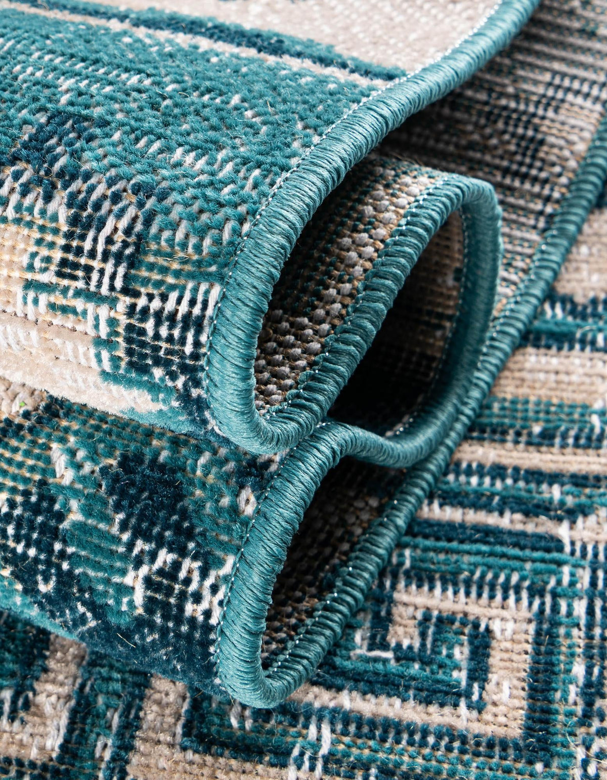 Geneva Terrace Collection Area Rug - Montreux Rectangle Blue  lifestyle 39